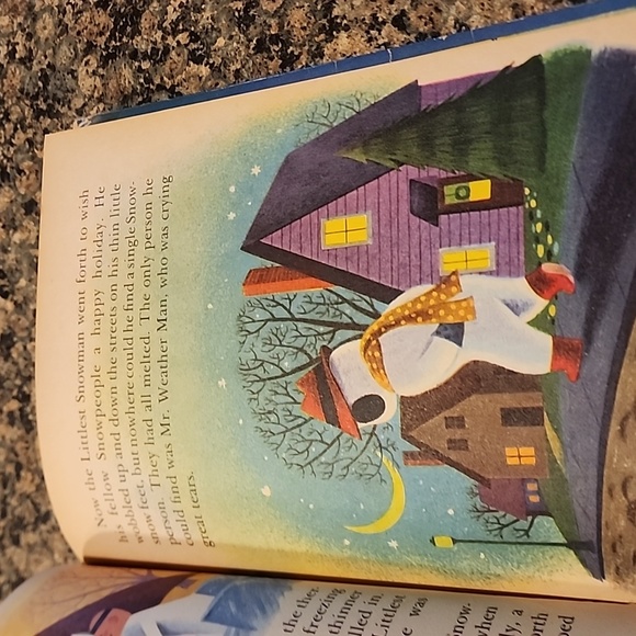 Vintage The Littlest Snowman Hardcover Book - Picture 7 of 8